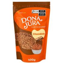 FLOCOS MACIO CACAU FOODS DONA JURA 400g GOURMET CHOCOLATE AO LEITE FLOCOS MACIO CACAU FOODS DONA JURA 400g GOURMET CHOCOLATE AO LEITE