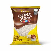 Flocos Macio Gourmet Chocolate Branco 1,005kg Decora Dona Jura