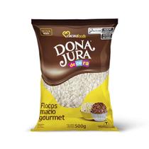Flocos Macio Gourmet Chocolate Branco 500g Decora Dona Jura