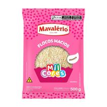 FLOCOS MACIO MAVALÉRIO MIL CORES 500g - BRANCO FLOCOS MACIO MAVALÉRIO MIL CORES 500g - BRANCO