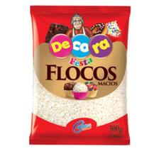 Flocos macios chocolate decora festa 500g cacau foods