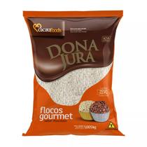 Flocos Sabor Chocolate Branco 1,005kg - Dona Jura Flocos Sabor Chocolate Branco 1,005kg - Dona Jura
