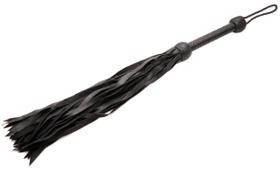 Flogger Strict Leather Premium Deerskin preto sobre preto Flogger Strict Leather Premium Deerskin preto sobre preto