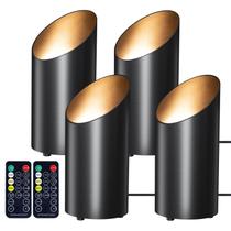 Floor Can Lights Brightown, pacote com 4 lâmpadas LED Uplight com controle remoto