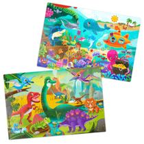 Floor Puzzles B. toys Gigantic Jigsaw, pacote com 2 Sea & Dinos 3+ Floor Puzzles B. toys Gigantic Jigsaw, pacote com 2 Sea & Dinos 3+