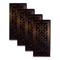 Floor Register Decor Grates AGH410-RB Gothic 4x10", pacote com 4