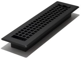 Floor Register Decor Grates Lattice 2x12" Black LTH212-BLK