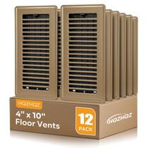 Floor Register GM 10x25cm Brown Steel, pacote com 12 unidades para casa