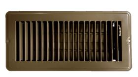 Floor Register HBW 10x4 Brown Steel com amortecedor