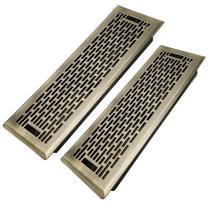 Floor Register Howeall 10x35cm, pacote com 2 unidades, Heavy Duty Walkable