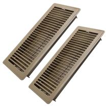 Floor Register Howeall 15x36cm, pacote com 2 unidades, aço pesado, marrom