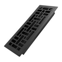 Floor Register Howeall 4x12 cm Heavy Duty Walkable - Preto