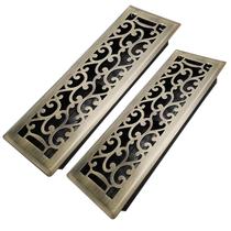 Floor Register Howeall 4x14 cm, pacote com 2 unidades, caminhável, pesado