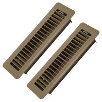 Floor Register Howeall, pacote com 2 x 10, aço marrom