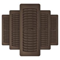 Floor Register Imperial RG1460 Plástico com persianas 4x12cm marrom Floor Register Imperial RG1460 Plástico com persianas 4x12cm marrom
