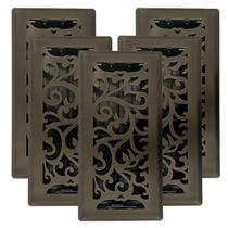 Floor Register Sierra Grates Floral 10x25cm Bronze metálico