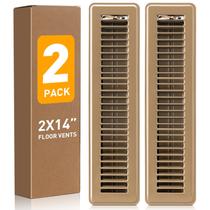 Floor Register VE NI SCC 5x35cm Brown Premium Metal, pacote com 2