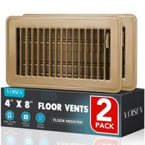 Floor Register VOISEN 4x8 Brown Steel, pacote com 2 Floor Register VOISEN 4x8 Brown Steel, pacote com 2