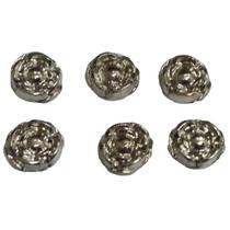 Flor Aço Prata Mini Kit 20