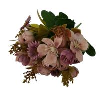 Flor Artificial Buquê Camélia E Margarida 30cm Flor Artificial Buquê Camélia E Margarida 30cm