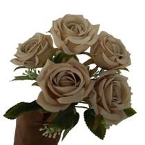 Flor artificial buquê com 5 rosas Flor artificial buquê com 5 rosas