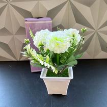 Flor artificial com vaso decorativo hortênsia branco amarelo rosa de plástico para decoração vasinho flores banheiro Flor artificial com vaso decorativo hortênsia branco amarelo rosa de plástico para decoração vasinho flores banheiro