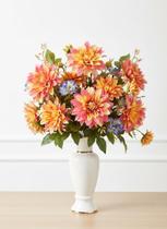 Flor Artificial Haste Dália do Campo Rosa - 54 cm