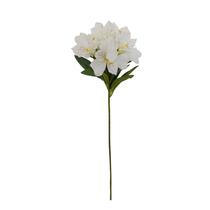 Flor Artificial Haste de Astromélia Branca Linha Permanente Formosinha