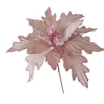 Flor Artificial Natal Rose 32cm Flor Artificial Natal Rose 32cm