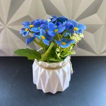 Flor artificial no vaso de plástico decorativo rosa ou azul para decoração banheiro cozinha arranjo flores vasinho Flor artificial no vaso de plástico decorativo rosa ou azul para decoração banheiro cozinha arranjo flores vasinho