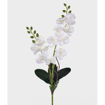 Flor artificial Orquídea Branco em Cetim