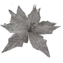Flor artificial prata