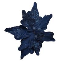 Flor artificial veludo azul - Carmella Presentes
