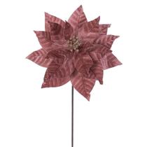 Flor Artificial Vickerman Poinsettia Oro Rosa 21.5 cm Paquete de 6 Flor Artificial Vickerman Poinsettia Oro Rosa 21.5 cm Paquete de 6
