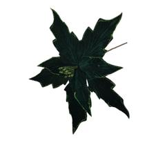 Flor artificialdecorativa veludo verde Flor artificialdecorativa veludo verde