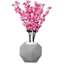 Flor Cerejeira Pessegueiro Artificial Buque Com Vaso Esfera