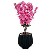 Flor Cerejeira Pessegueiro Artificial + Vaso Polietileno