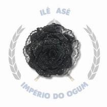 Flor de cabelo veludo - preto Flor de cabelo veludo - preto
