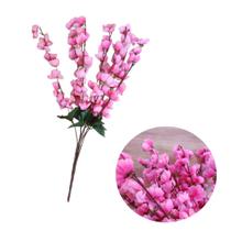 Flor De Cerejeira Artificial Buquê 7 Hastes Pessegueiro Casa