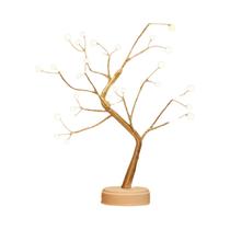 Flor De Cerejeira Bonsai Árvore Luz Noturna Usb Alimentado Por Bateria Interruptor De Toque Led