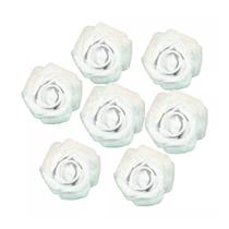 Flor de eva 50mm cor branco pct c/6 unidades