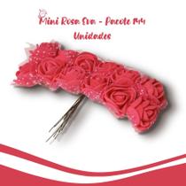 Flor De Eva Rosa Claro - MIni Rosa - Pacote Com 144 Unidades - Nybc