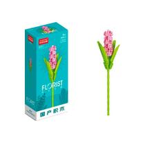Flor de Jacinto 115 peças Hyacinthus Orientaliss Flores de Blocos de Montar Classic Kit