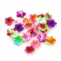 Flor de lótus 3d 6mm 100 peças decoração de unhas nail art