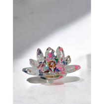 Flor De Lótus 9 cm Em Vidro Decoração Enfeite Presente