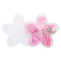 Flor De Lotus Rosa Claro Com Binder Percevejos Clips E Elásticos Molin