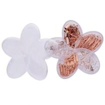 Flor de lotus rose gold set - alfinete/clip/percevejo/brinder - Molin