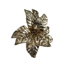 Flor de Natal Poinsétia Decorativa Bico de Papagaio Artificial Tok da Casa