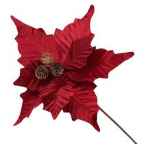 Flor de Natal Poinsetia Vermelha 50cm FL2843 - Tok da Casa Flor de Natal Poinsetia Vermelha 50cm FL2843 - Tok da Casa
