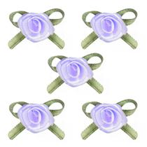 Flor de rococó grande 25mm cor lilás pct c/10 unidades